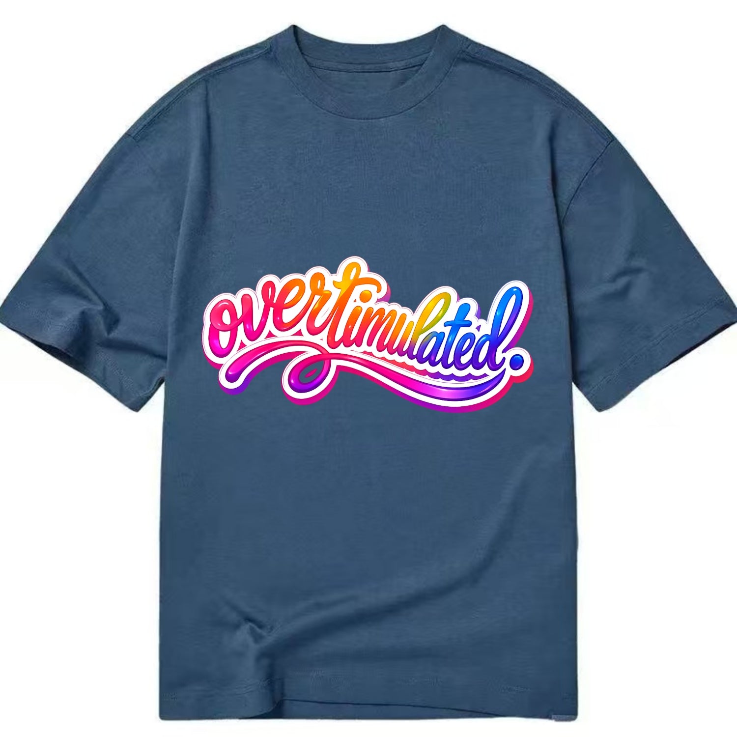 Overstimulated - Classic T-shirt - Twilight Navy(Blue)