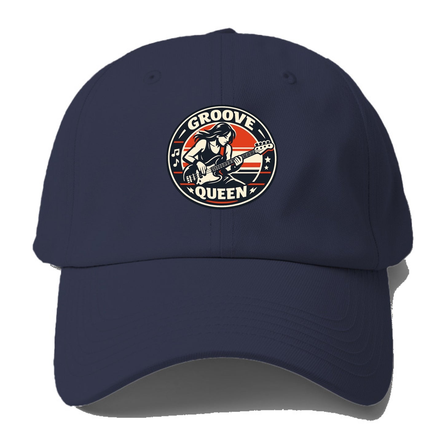 Groove Queen Emblem - Baseball Cap - Twilight Navy(Blue)