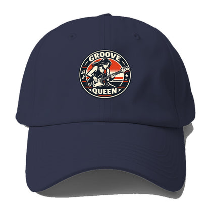 Groove Queen Emblem - Baseball Cap - Twilight Navy(Blue)