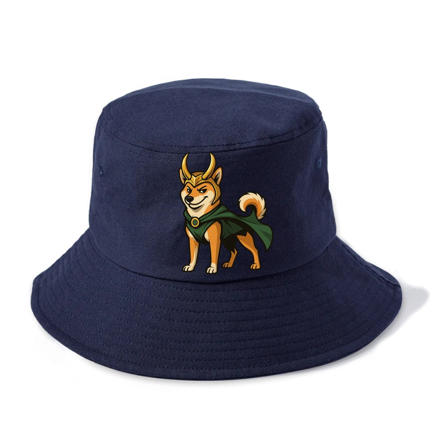 Shiba Inu Loki  - Bucket Hat - Twilight Navy(Blue)