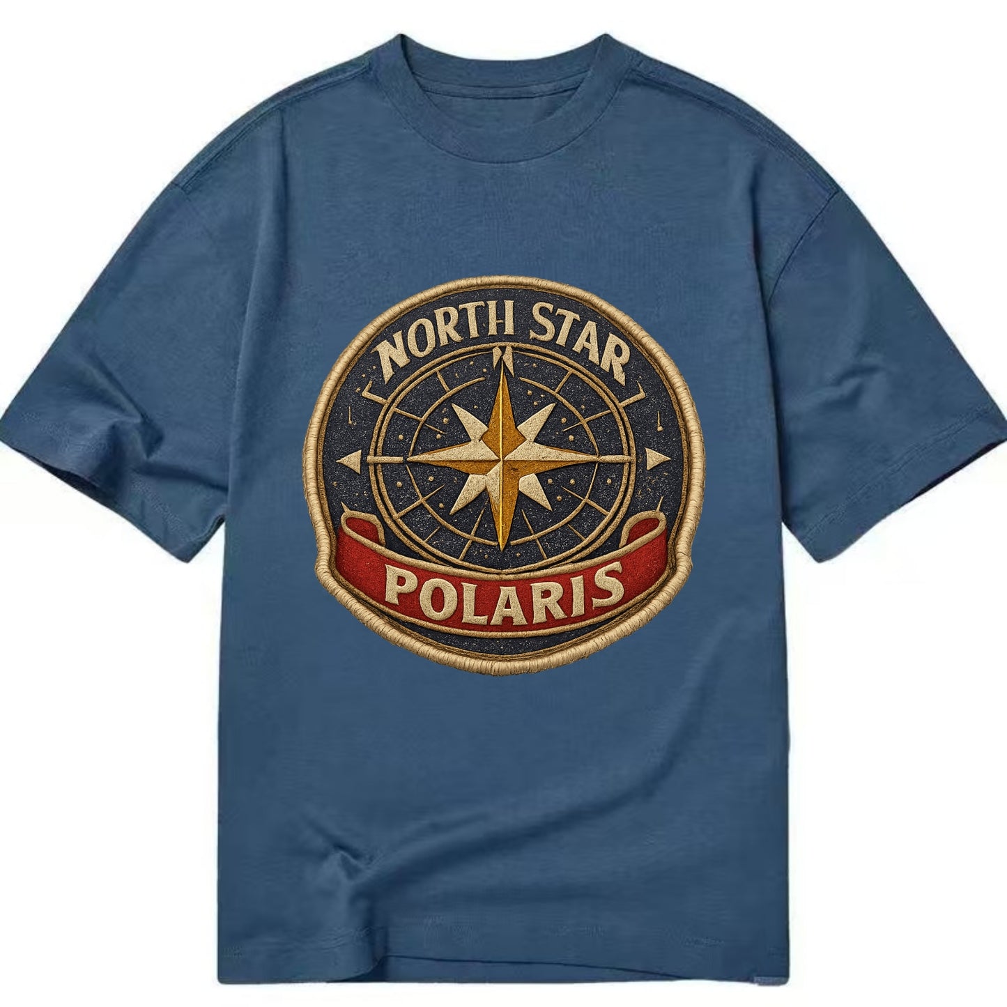 NORTH STAR POLARIS - guiding star in gold and white , navigation - Classic T-shirt - Twilight Navy(Blue)