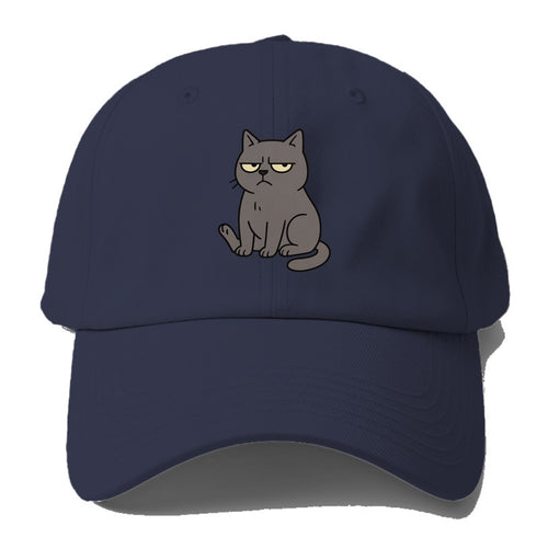 The Cat Judging Silently - Baseball Cap For Big Heads