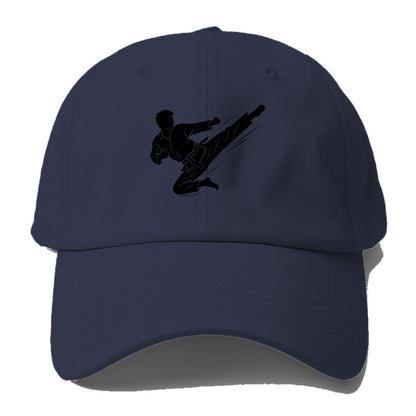 Korean taekwondo flying kick - Baseball Cap - Twilight Navy(Blue)
