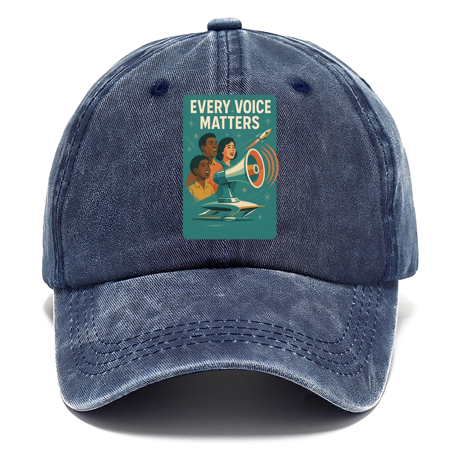 Diverse voices being heard and amplified - "Every Voice Matters" - inclusive society - Classic Cap - Twilight Navy(Blue)