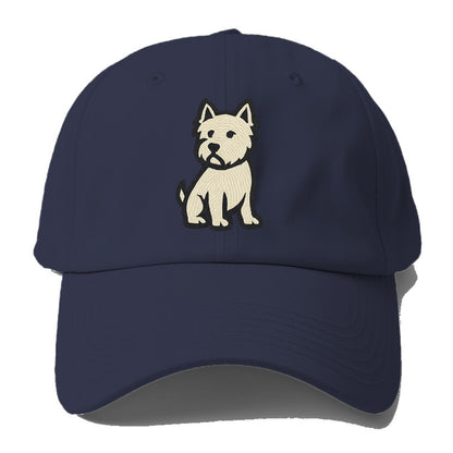 West Highland White Terrier - Alert stan Baseball Cap For Big Heads - Twilight Navy(Blue)