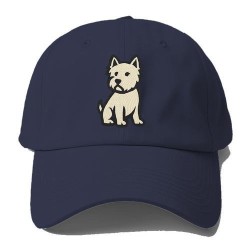 West Highland White Terrier - Alert stan Baseball Cap For Big Heads