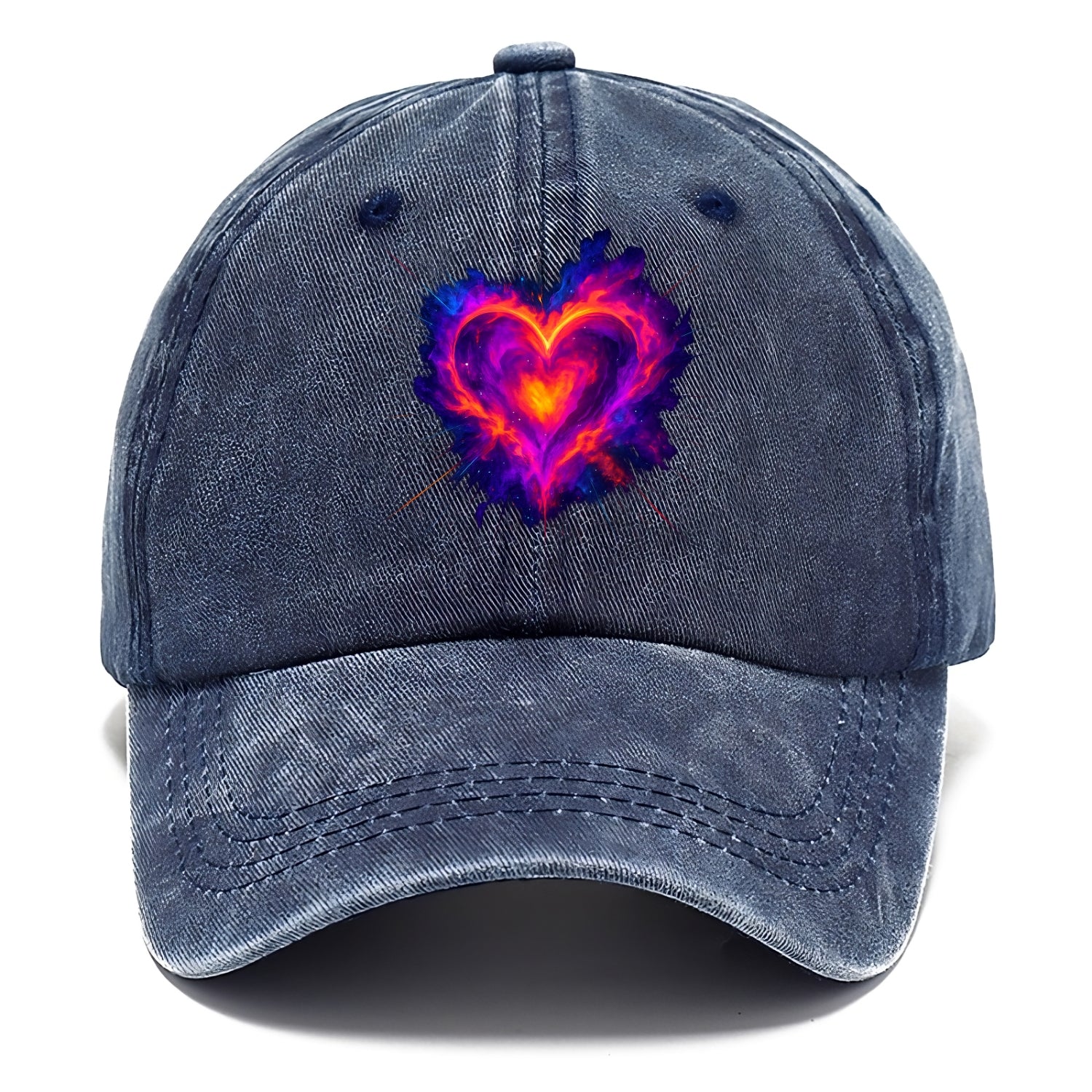 Heart Nebula - Cosmic heart-shaped nebul Classic Cap - Twilight Navy(Blue)