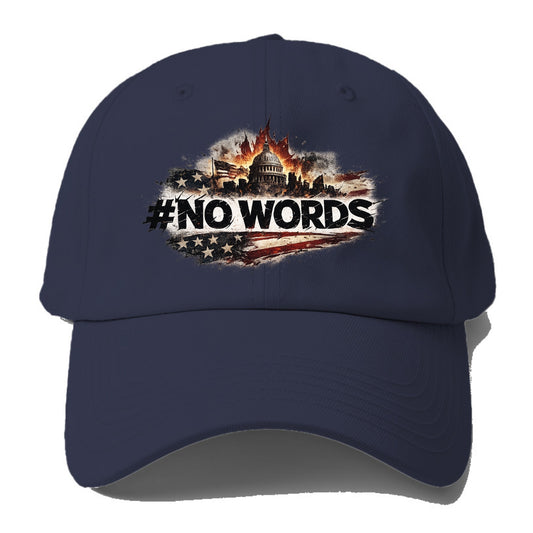 No Words! - Baseball Cap - Twilight Navy(Blue)