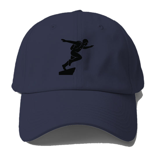 Base jumper launching off - Baseball Cap - Twilight Navy(Blue)