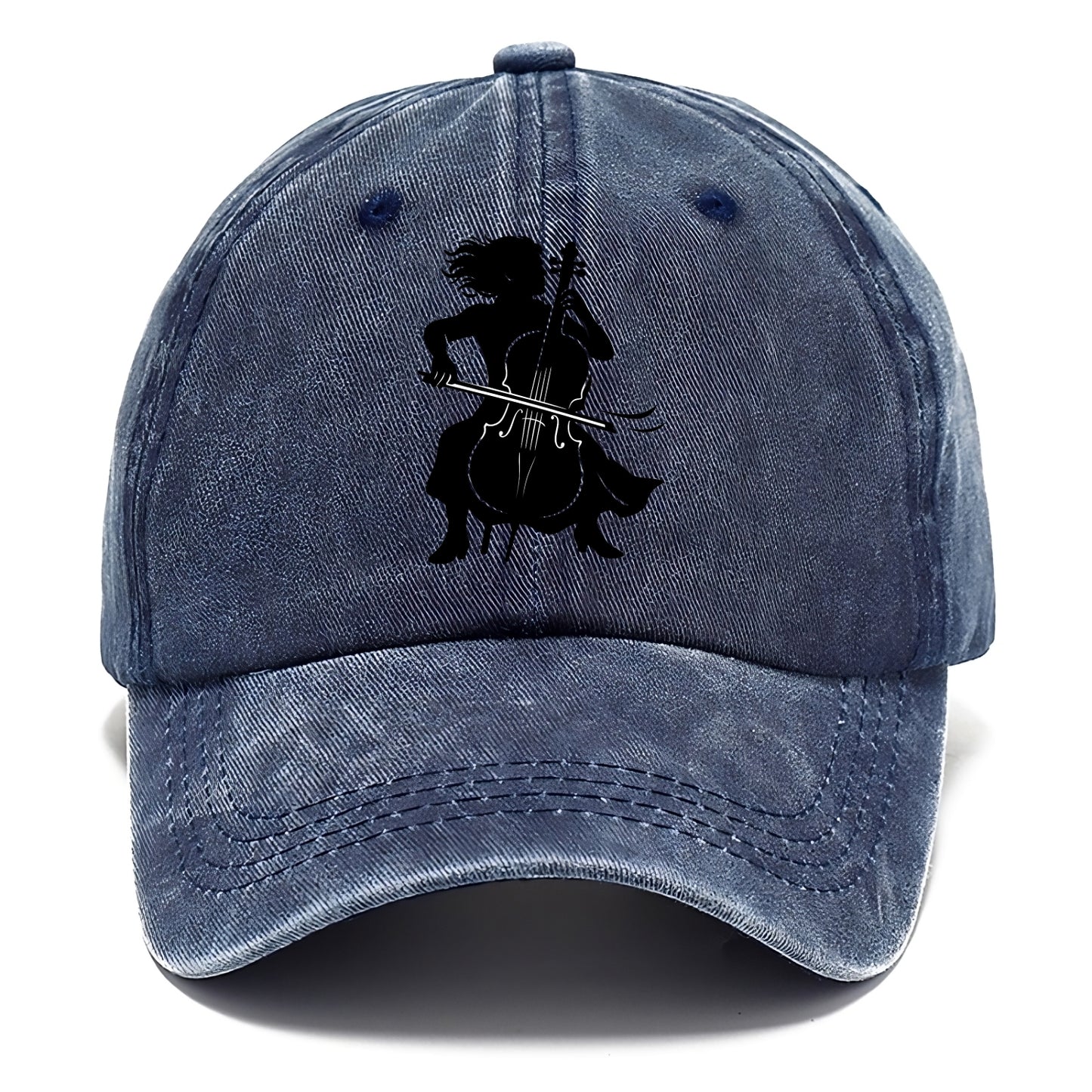 Cellist performing emotional solo - Classic Cap - Twilight Navy(Blue)
