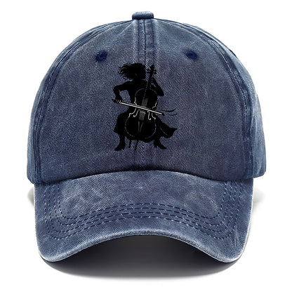 Cellist performing emotional solo - Classic Cap - Twilight Navy(Blue)