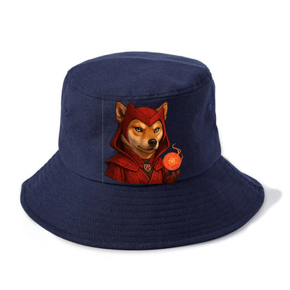 Shiba Inu Scarlet Witch  - Bucket Hat - Twilight Navy(Blue)