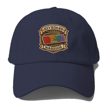 KEYBOARD WARRIOR - mechanical keyboard in RGB rainbow , PC master race - Baseball Cap - Twilight Navy(Blue)