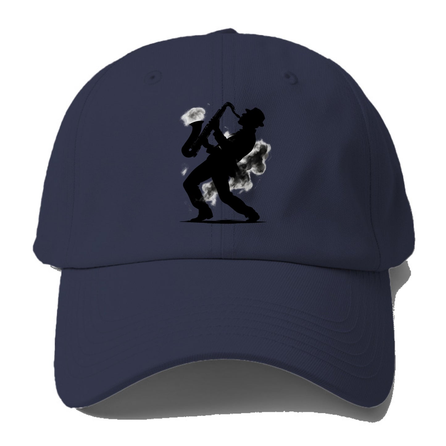 Saxophonist playing jazz in smoky room - Baseball Cap - Twilight Navy(Blue)