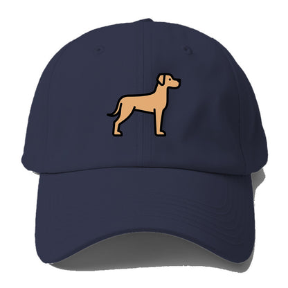 Great Dane - Fawn colored flat side profile - Baseball Cap - Twilight Navy(Blue)