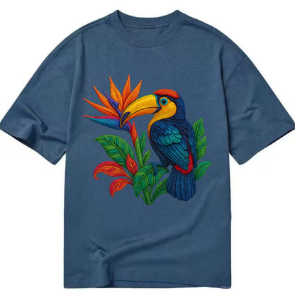 Toucan Paradise - Classic T-shirt - Twilight Navy(Blue)