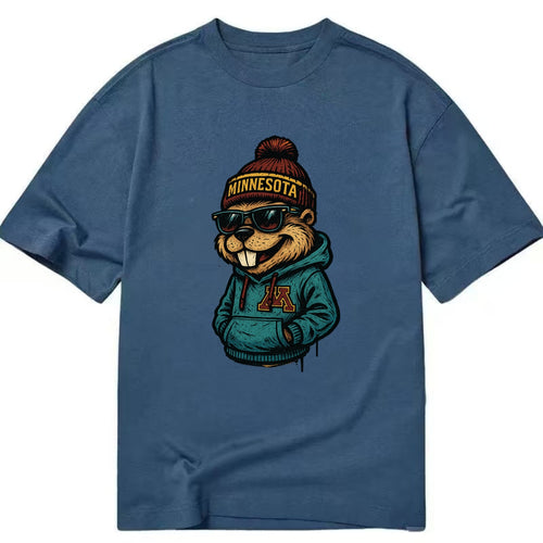 Minneapolis Gopher wearing Minnesota beanie with M patch - Classic T-shirt