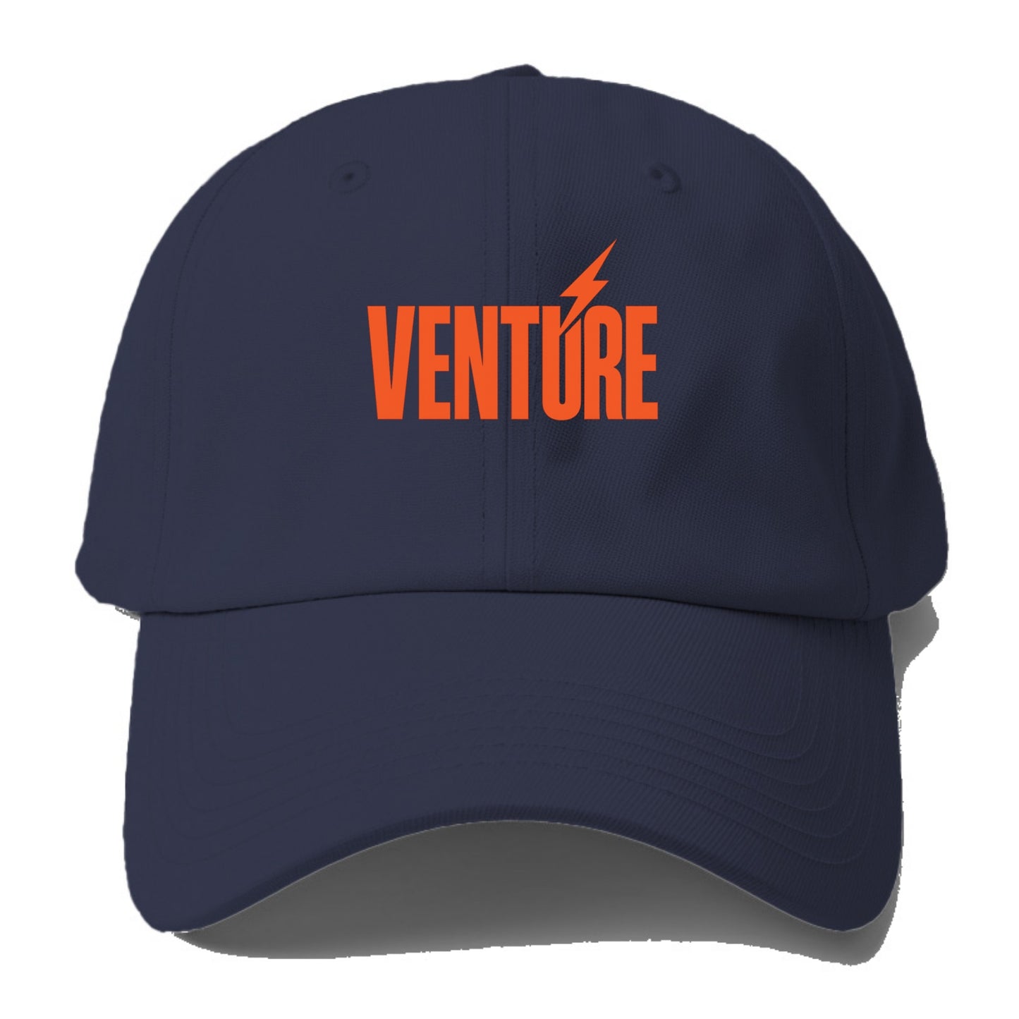 Bold typography design - "VENTURE" - taking risks, bold exploration - Baseball Cap For Big Heads - Twilight Navy(Blue)