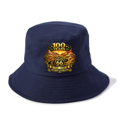 PAINTED DESERT | Colorful desert landscape | Route 66 winding through | Natural wonder - Bucket Hat - Twilight Navy(Blue)