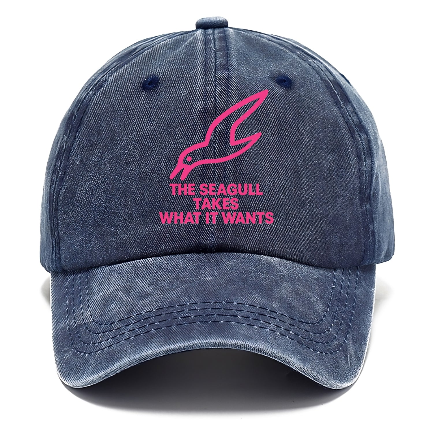 THE SEAGULL TAKES WHAT IT WANTS | Aggressive seagull diving down - Classic Cap - Twilight Navy(Blue)