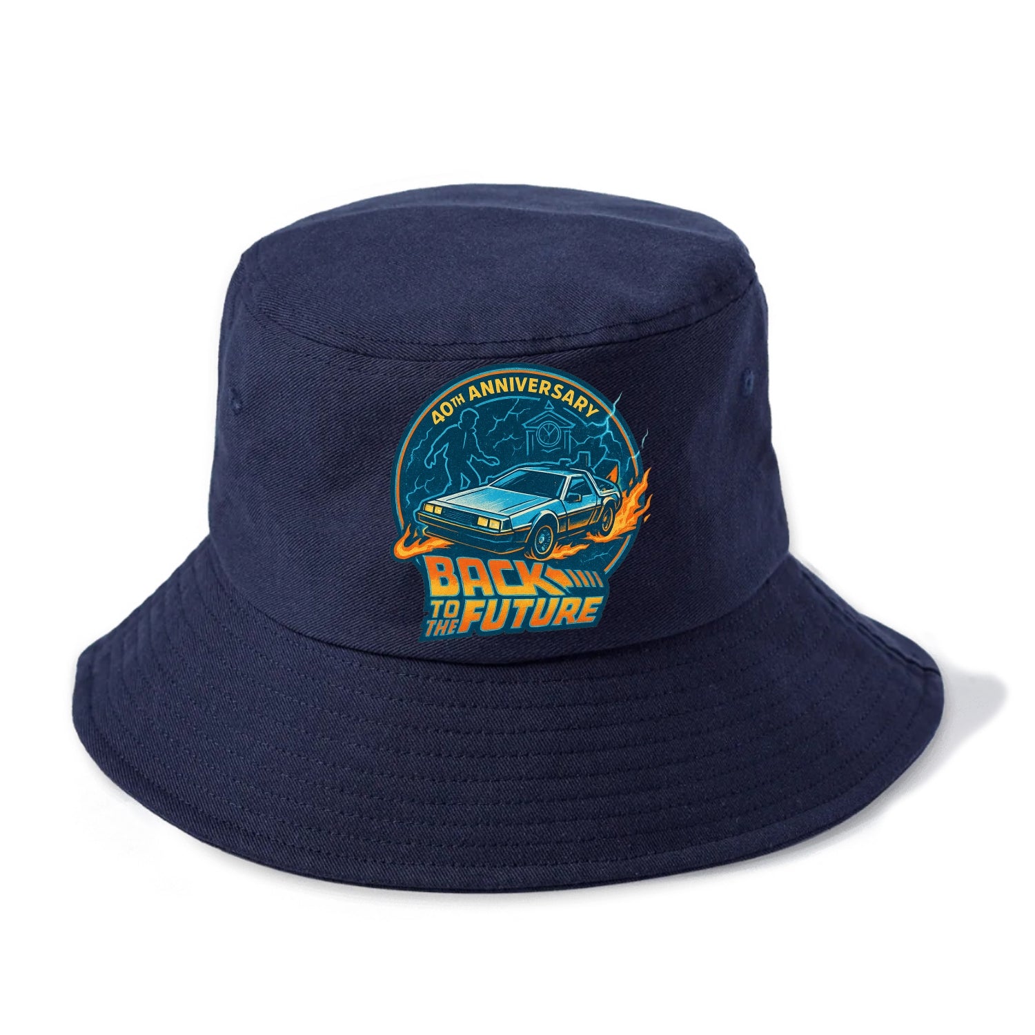 Back To The Future 40th Anniversary - Bucket Hat - Twilight Navy(Blue)