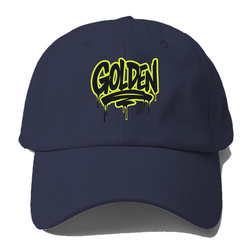 Bold typography design - GOLDEN - precious, valuable, excellent - Baseball Cap