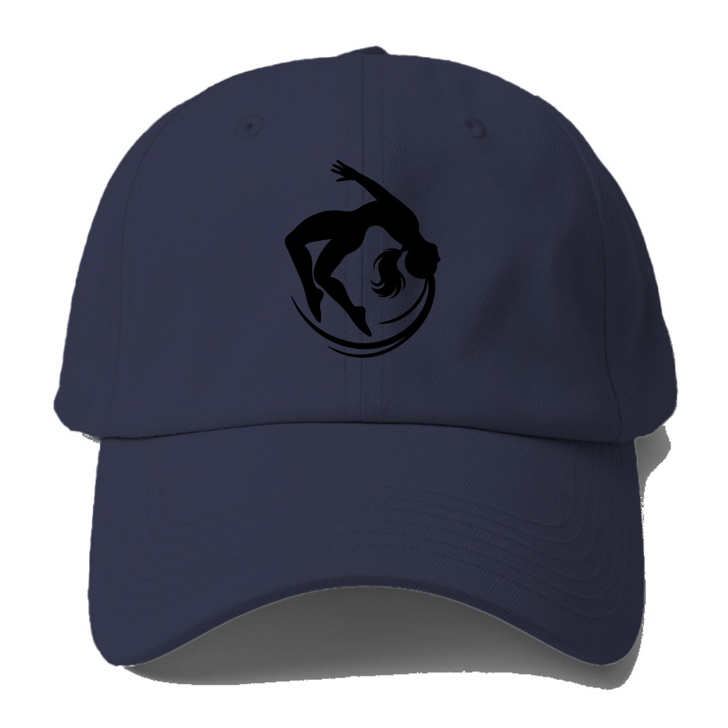 Gymnast mid-backflip rotation - Baseball Cap - Twilight Navy(Blue)