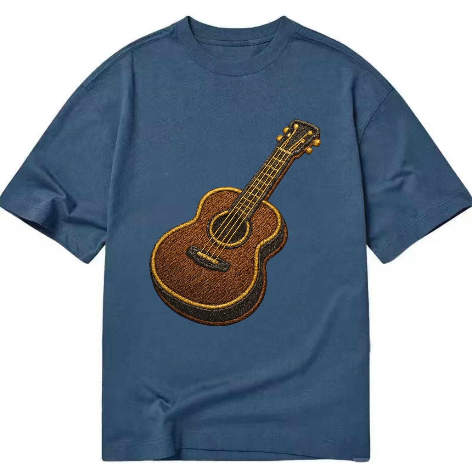 Vintage Guitar  - Classic T-shirt - Twilight Navy(Blue)
