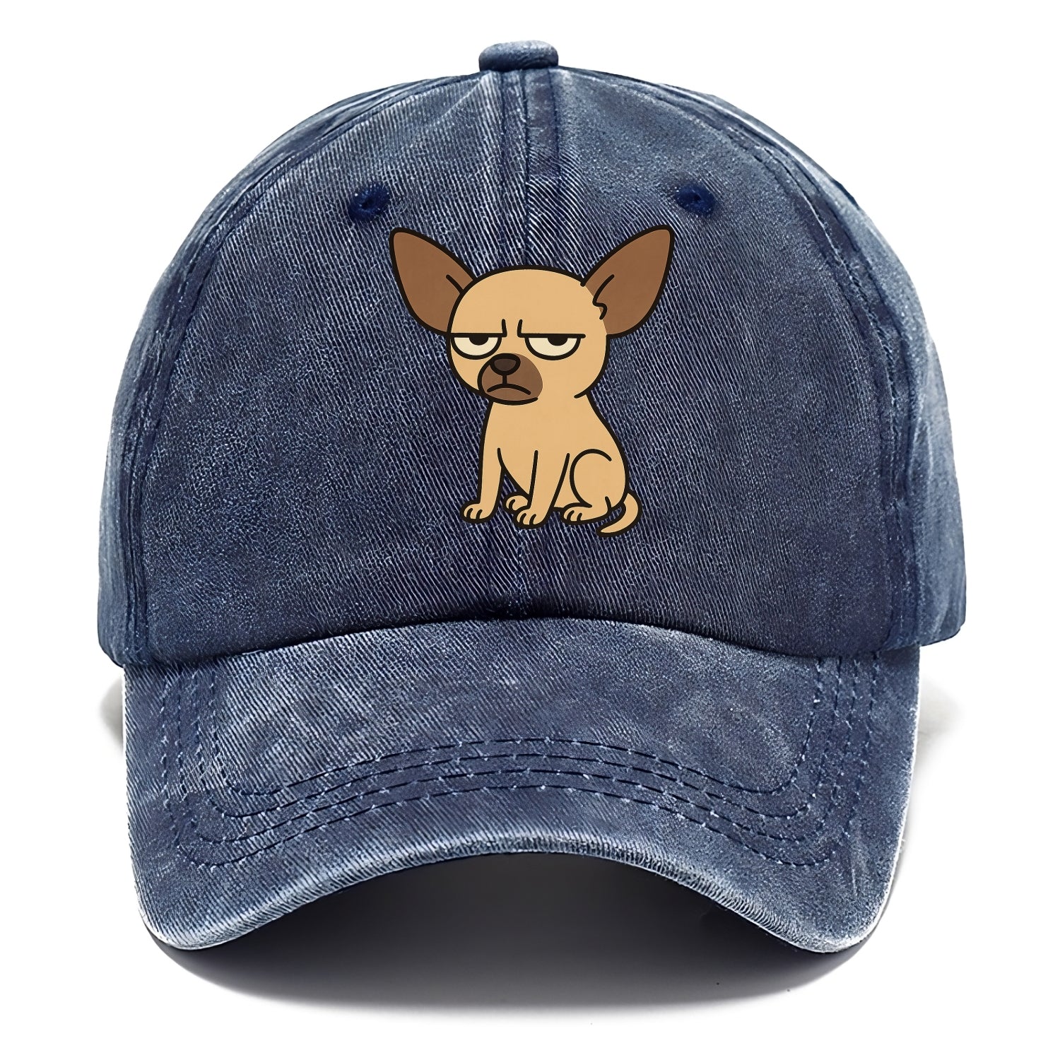 The Chihuahua Judging Silently - Classic Cap - Twilight Navy(Blue)