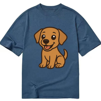 Labrador - Happy panting expression - Classic T-shirt - Twilight Navy(Blue)