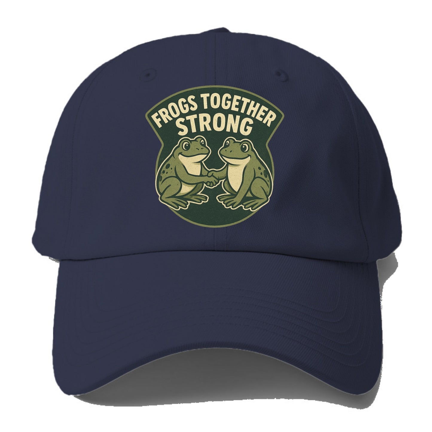 Frogs Together Strong 3 - Baseball Cap For Big Heads - Twilight Navy(Blue)