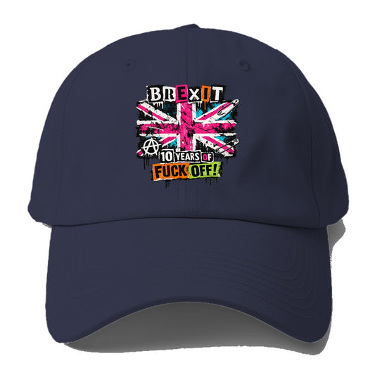 WEATHERED REBEL | Heavily distressed Union Jack | Faded vintage colors | Peeling - Baseball Cap - Twilight Navy(Blue)