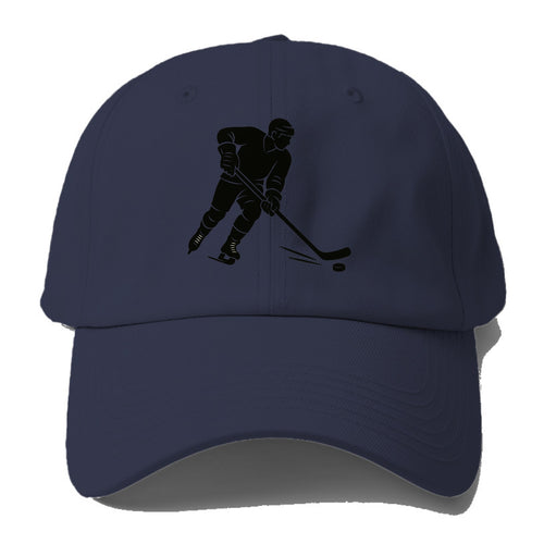 Ice hockey player shooting puck - Baseball Cap For Big Heads