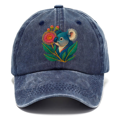 Koala Eucalyptus Bloom - Classic Cap - Twilight Navy(Blue)