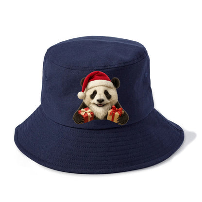 Santa Panda  - Bucket Hat - Twilight Navy(Blue)