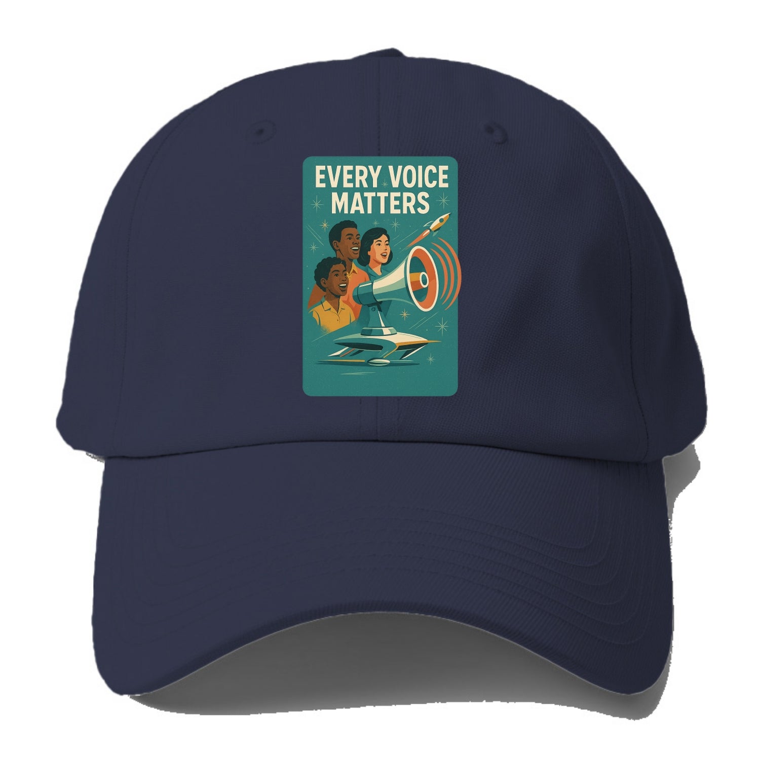 Diverse voices being heard and amplified - "Every Voice Matters" - - Baseball Cap For Big Heads - Twilight Navy(Blue)