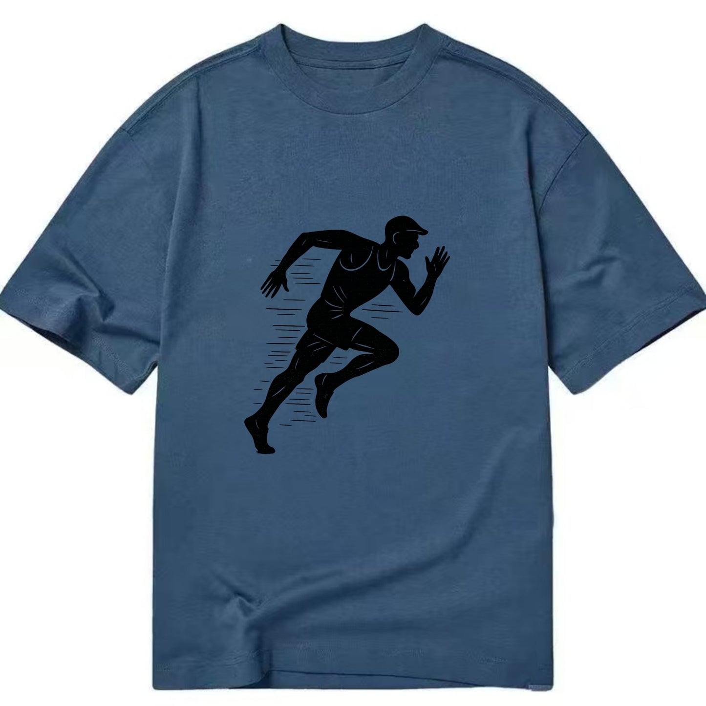 Runner in full stride sprinting - Classic T-shirt - Twilight Navy(Blue)