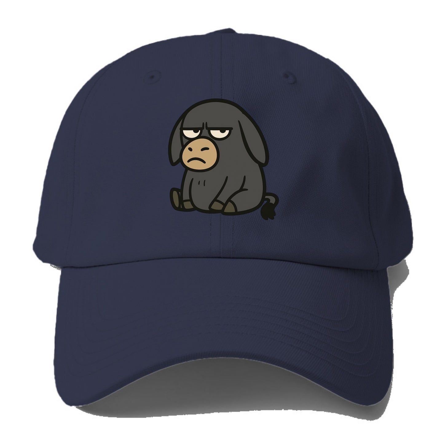 The Donky Judging Silently - Baseball Cap For Big Heads - Twilight Navy(Blue)