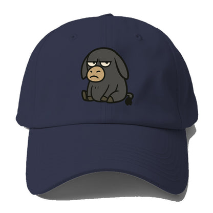 The Donky Judging Silently - Baseball Cap For Big Heads - Twilight Navy(Blue)
