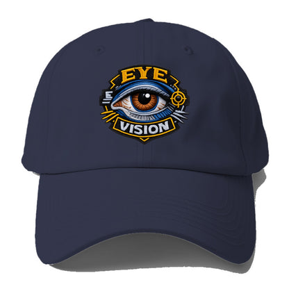 EYE VISION - anatomical eye in blue and brown , optometry - Baseball Cap For Big Heads - Twilight Navy(Blue)
