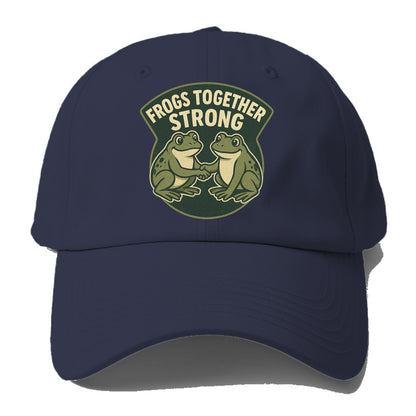 Frogs Together Strong 3 - Baseball Cap - Twilight Navy(Blue)