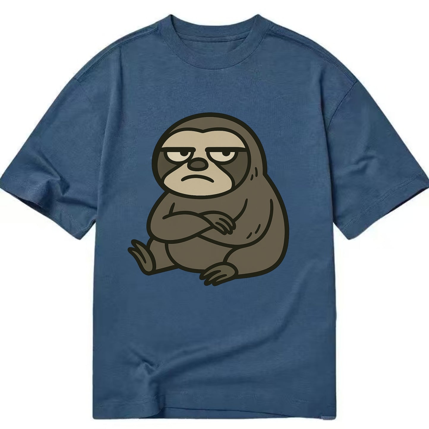 The Sloth Judging Silently - Classic T-shirt - Twilight Navy(Blue)