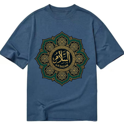 As-Salam Mandala - Classic T-shirt - Twilight Navy(Blue)