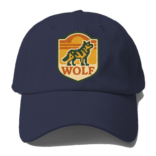 Digital Pixel Wolf  - Baseball Cap For Big Heads