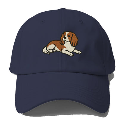 Cavalier King Charles Spaniel - Blenheim Baseball Cap - Twilight Navy(Blue)