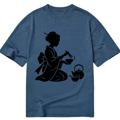 Geisha traditional tea ceremony - Classic T-shirt - Twilight Navy(Blue)