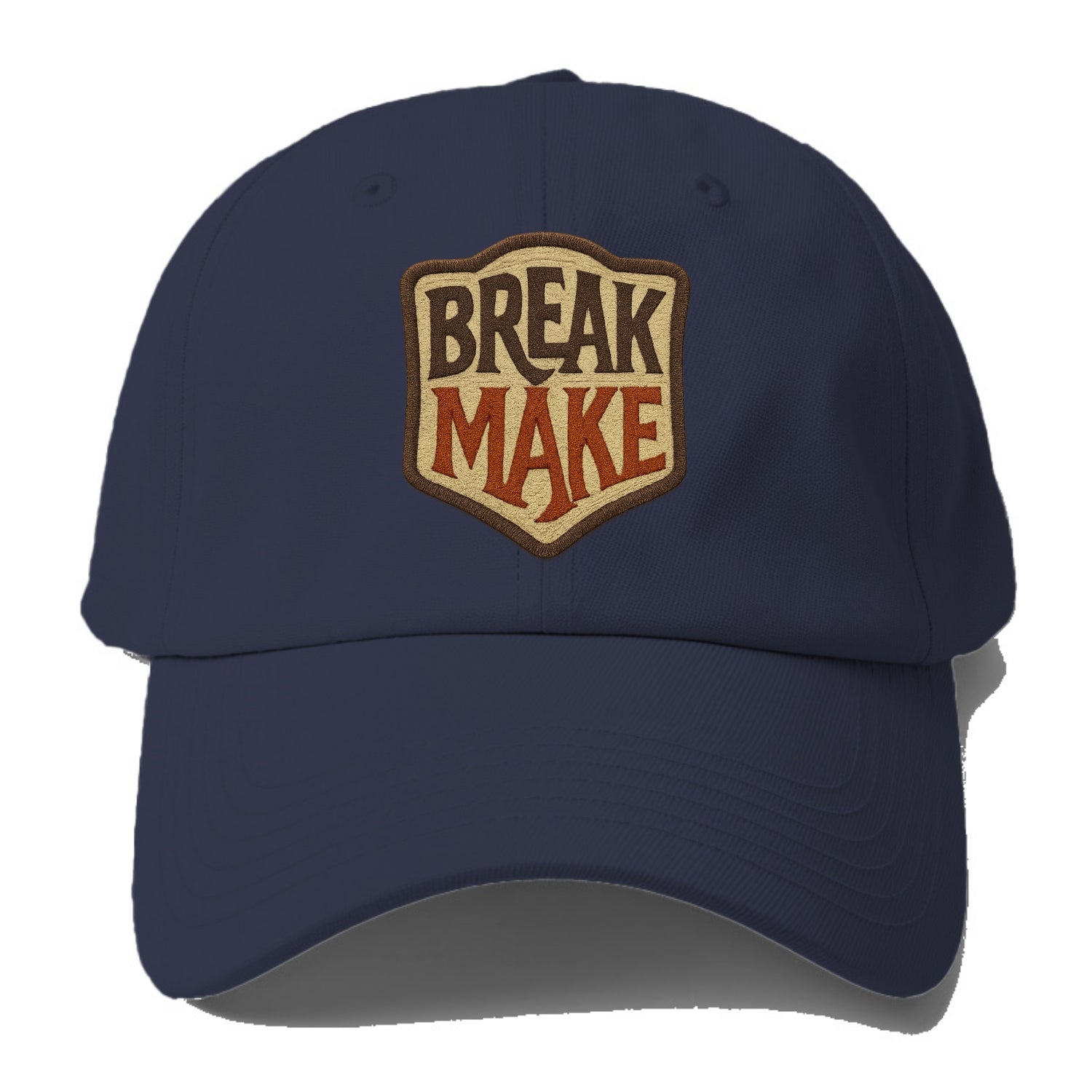 BREAK;MAKE THE RULES Rebel Red Snapback - Baseball Cap For Big Heads - Twilight Navy(Blue)