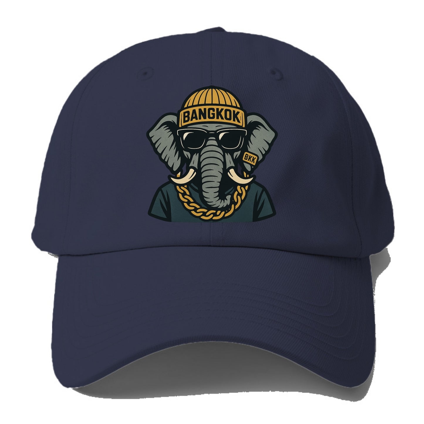 Bangkok Elephant - Baseball Cap For Big Heads - Twilight Navy(Blue)