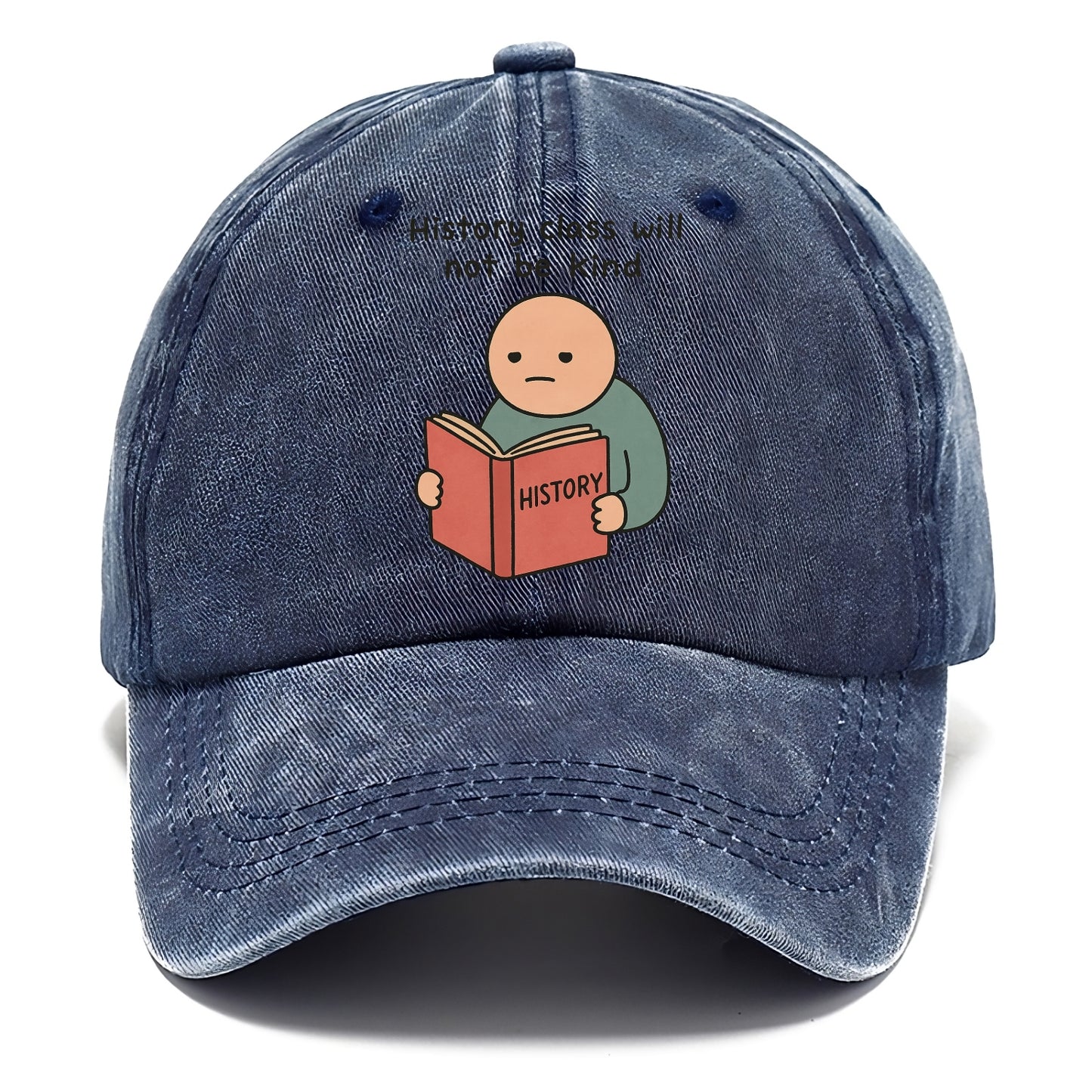 Future history book with cringe - "History class will not be kind" - Classic Cap - Twilight Navy(Blue)