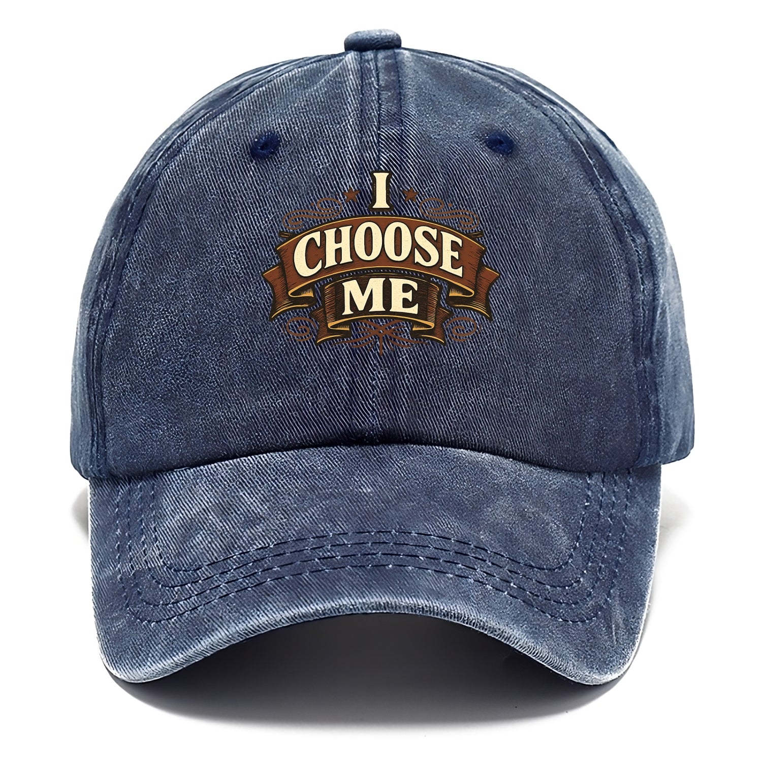 Bold typography design - "I CHOOSE ME" - self-priority, self-selection - Classic Cap - Twilight Navy(Blue)
